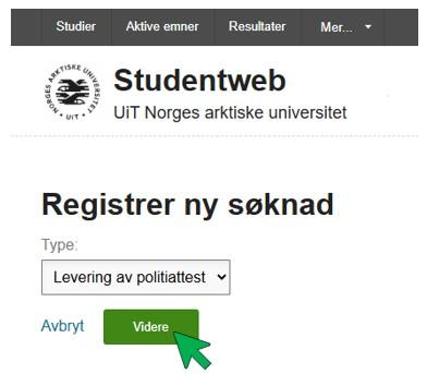 Bilde av levering av politiattest